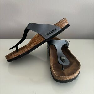 Birkenstock Gizeh Birko-Flor Flip Flop (Women) ONYX, Size 8-8.5US / 39EU D